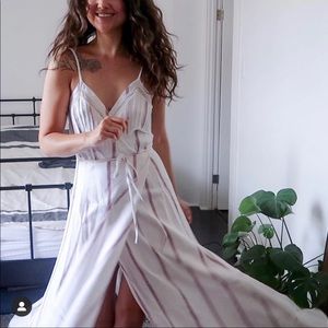 Reformation 100% linen maxi dress